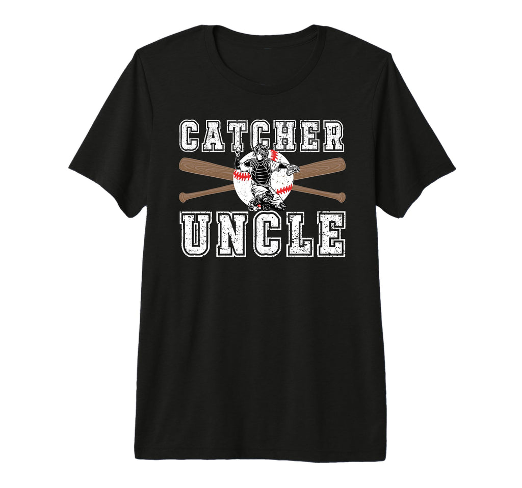 Mens Baseball Catcher Uncle Baseball T-Shirt - Custom Art Print Unisex - T-Shirt, Sweatshirt, Hoodie