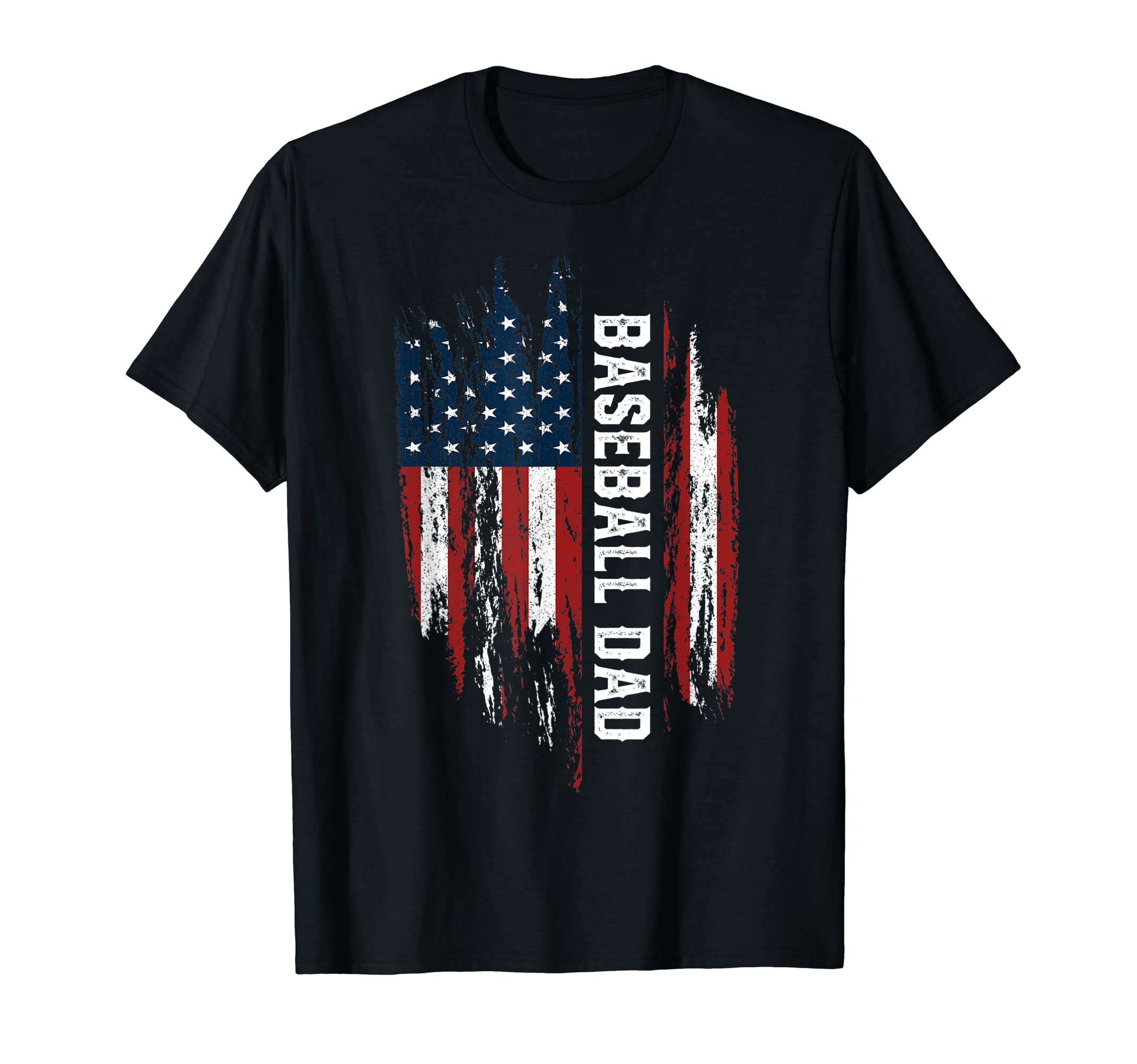 Baseball Dad American Flag 4Th July T-Shirt - Unique Graphic Men Women - T-Shirt, Sweatshirt, Hoodie