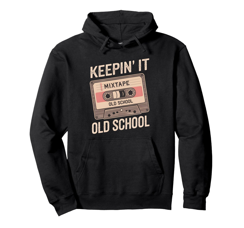 Old School Hip Hop 80S 90S Cassette Tape Hoodie - Custom Art Print Unisex - T-Shirt, Sweatshirt, Hoodie