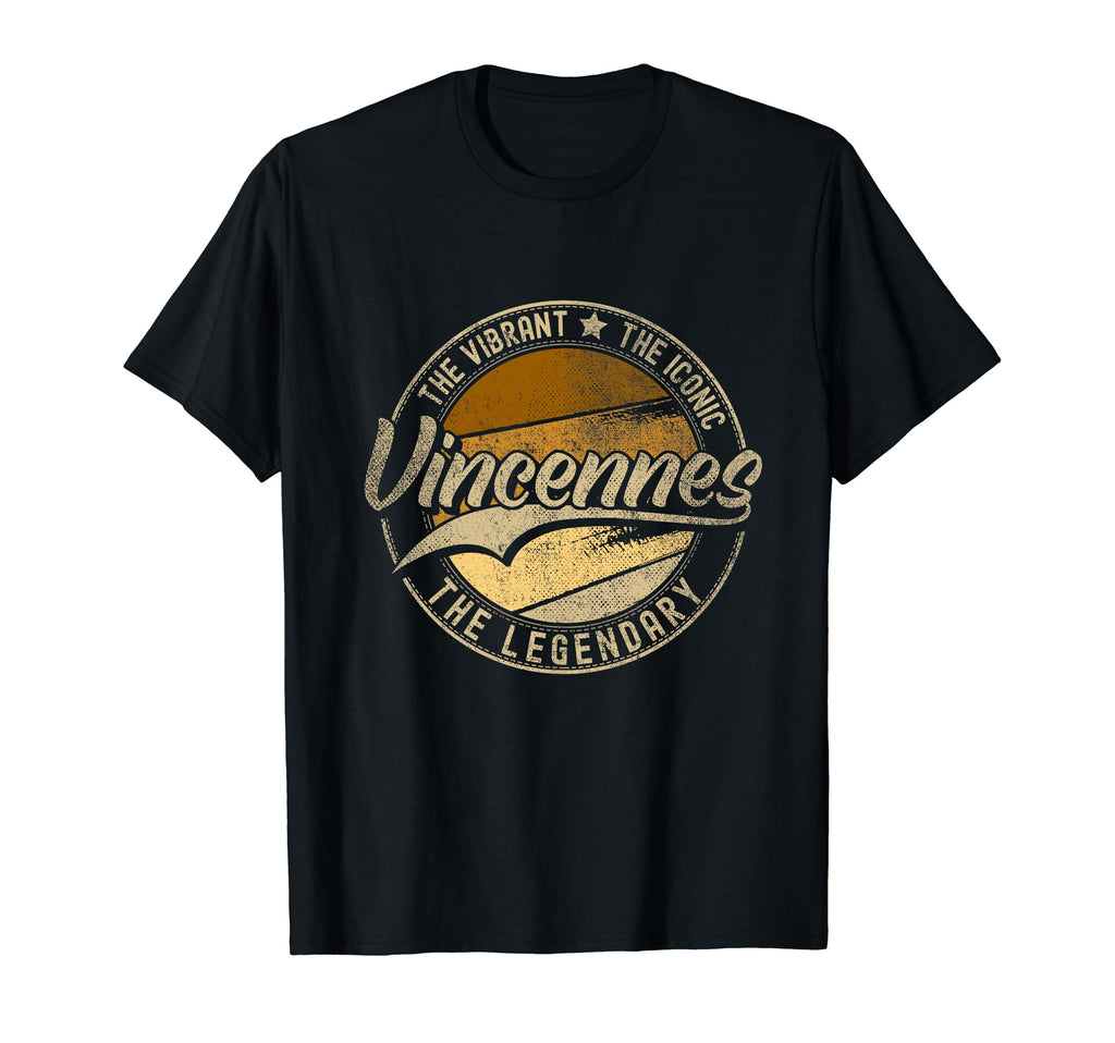 Vincennes Indiana Distressed T-Shirt - Fun Novelty Design Unisex - T-Shirt, Sweatshirt, Hoodie