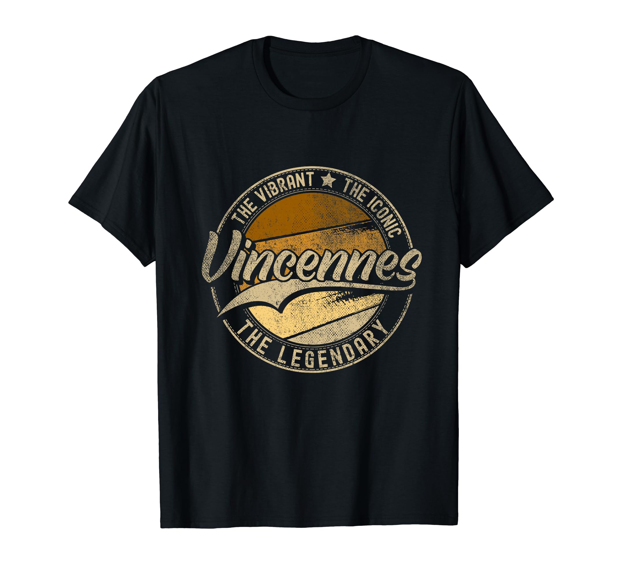 Vincennes Indiana Distressed T-Shirt - Fun Novelty Design Unisex - T-Shirt, Sweatshirt, Hoodie