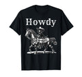 Howdy Cowboy Dachshund Riding Horse T-Shirt - Fun Novelty Design Men Women - T-Shirt, Sweatshirt, Hoodie