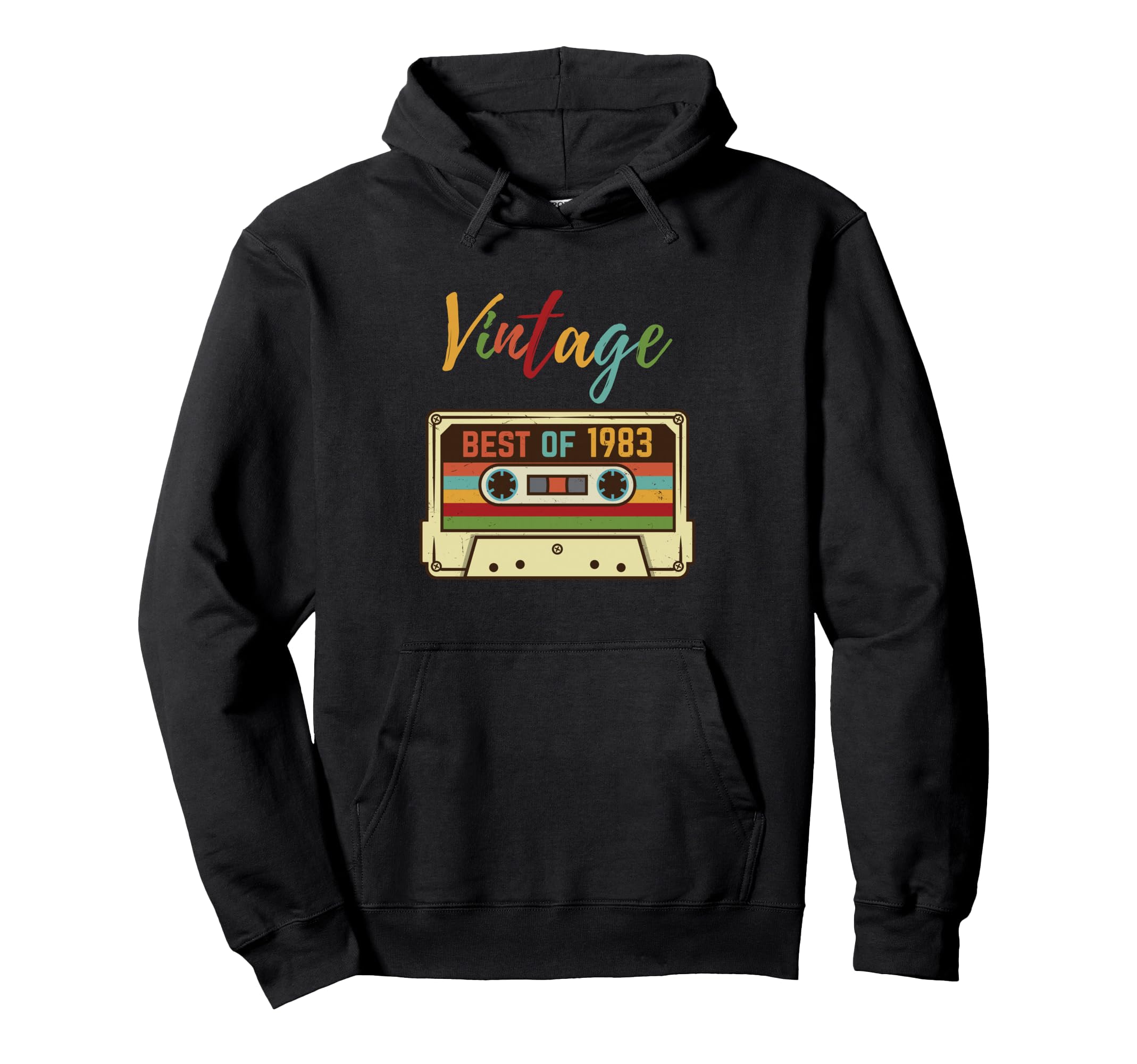 1983 Cassette Tape 39Th Birthday Hoodie - Minimalist Print Unisex - T-Shirt, Sweatshirt, Hoodie