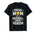 Proud Mom Baseball Senior 2026 Graduation T-Shirt - Minimalist Print Unisex - T-Shirt, Sweatshirt, Hoodie