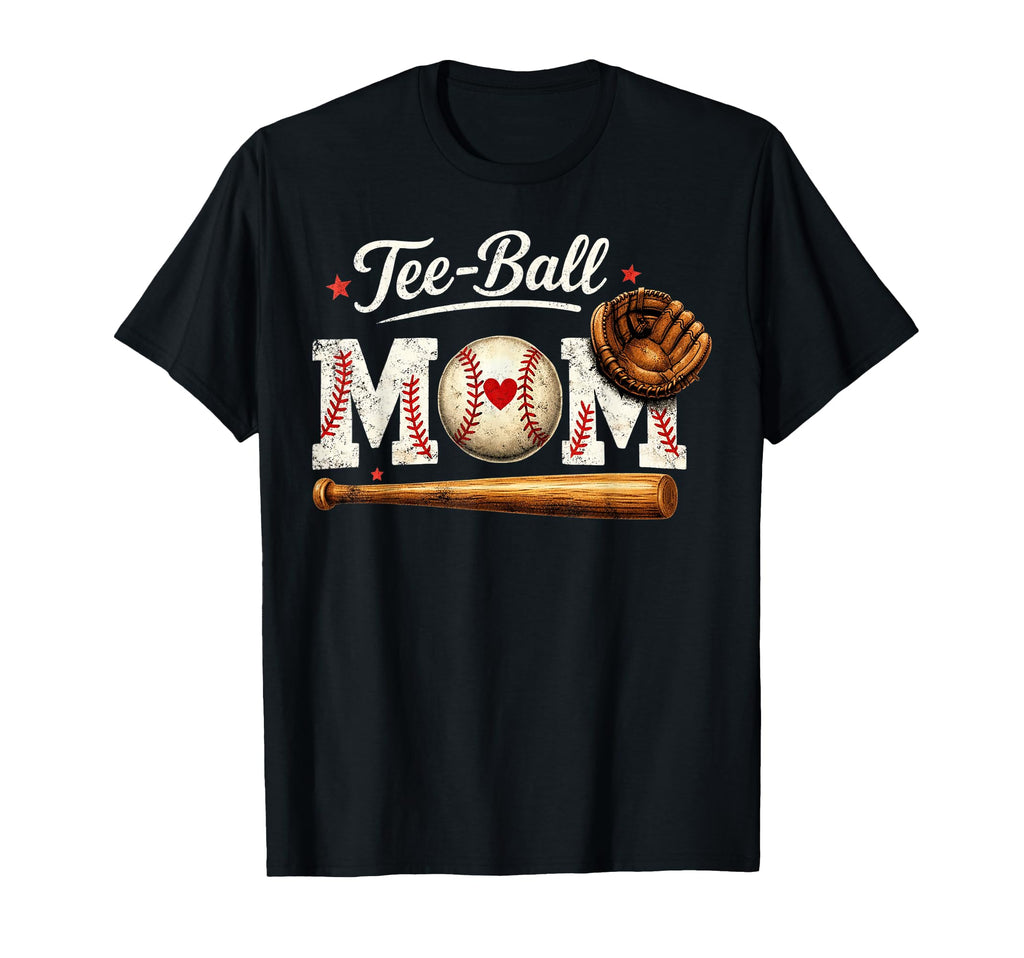 Ball Mom Baseball Heart Family Mothers Day T-Shirt - Unique Graphic Unisex - T-Shirt, Sweatshirt, Hoodie