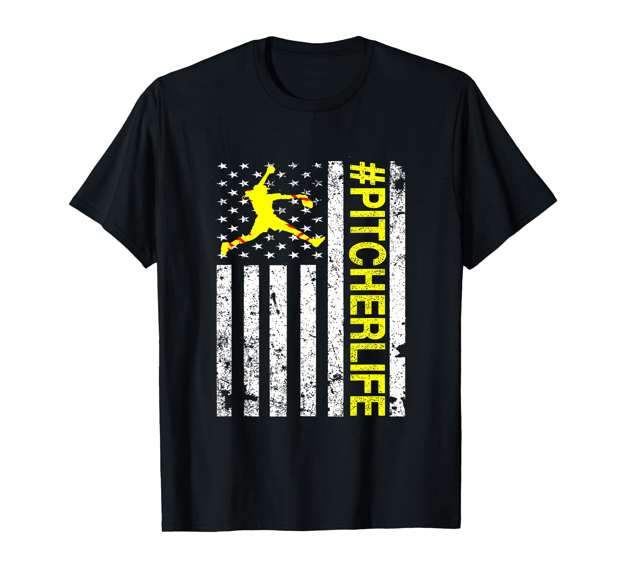Softball Pitcher Pitcher Life Us T-Shirt - Aesthetic Graphic Men Women - T-Shirt, Sweatshirt, Hoodie