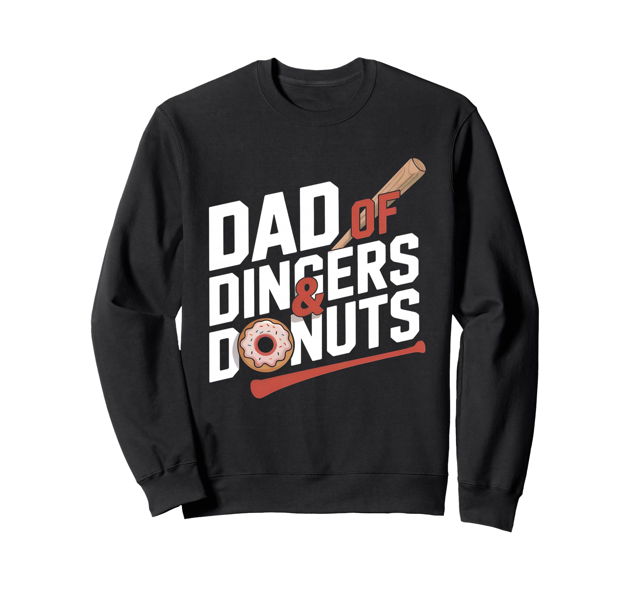 Baseball Mom And Player Dad Donuts And Sweatshirt - Novelty Apparel Unisex - T-Shirt, Sweatshirt, Hoodie