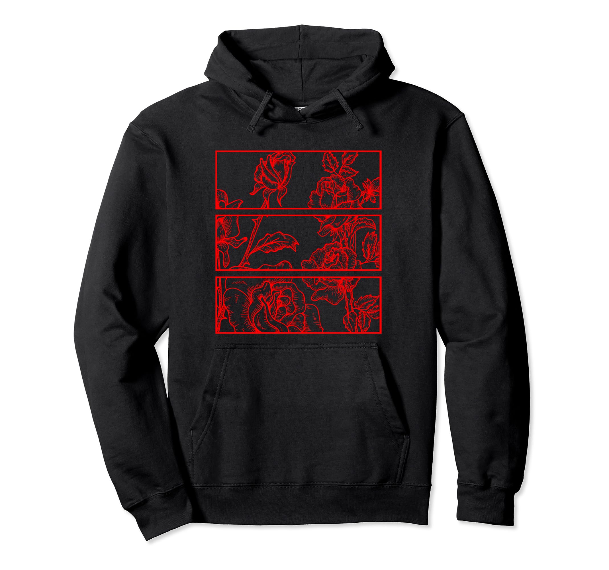 Red Roses Aesthetic Soft Grunge Teen Hoodie - Unique Graphic Men Women - T-Shirt, Sweatshirt, Hoodie