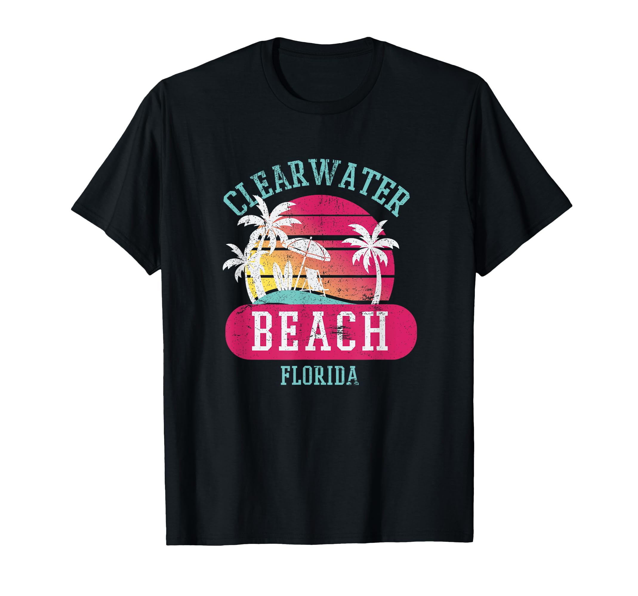 Clearwater Beach Original Florida Sunset T-Shirt - Unique Graphic Unisex - T-Shirt, Sweatshirt, Hoodie