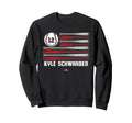 Baseball American Flag Kyle Sweatshirt - Unique Graphic Men Women - T-Shirt, Sweatshirt, Hoodie
