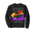 Knight Rider Neon Car Sunset Sweatshirt - Graphic Print for Adults - T-Shirt, Sweatshirt, Hoodie