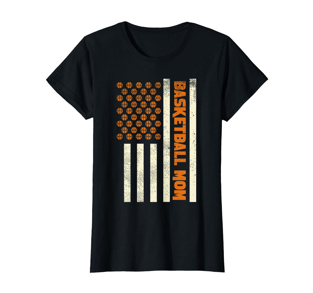 Baseball Us Flag Mothers Day Sports Mom T-Shirt - Graphic Print for Adults - T-Shirt, Sweatshirt, Hoodie