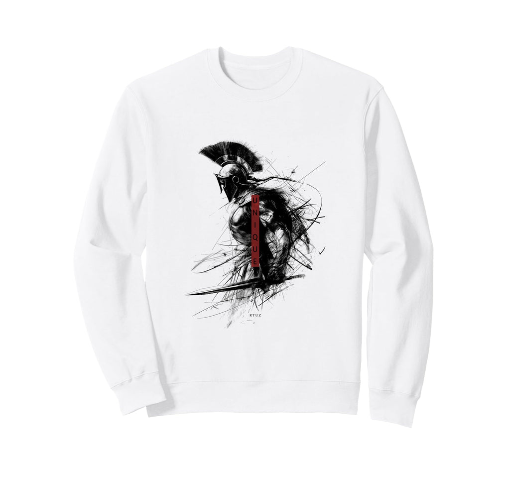 Spartan Helmet Warrior Aesthetic Y2K Sweatshirt - Trendy Graphic Unisex - T-Shirt, Sweatshirt, Hoodie