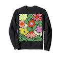 Boho Wildflowers Trendy Aesthetic Sweatshirt - Unique Graphic for Adults - T-Shirt, Sweatshirt, Hoodie