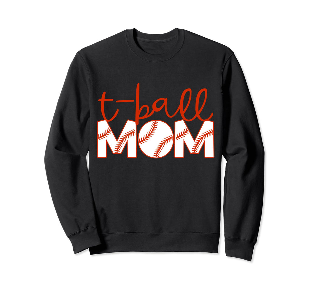 T Ball Mama Baseball Tball Mom Sweatshirt - Trendy Graphic for Adults - T-Shirt, Sweatshirt, Hoodie