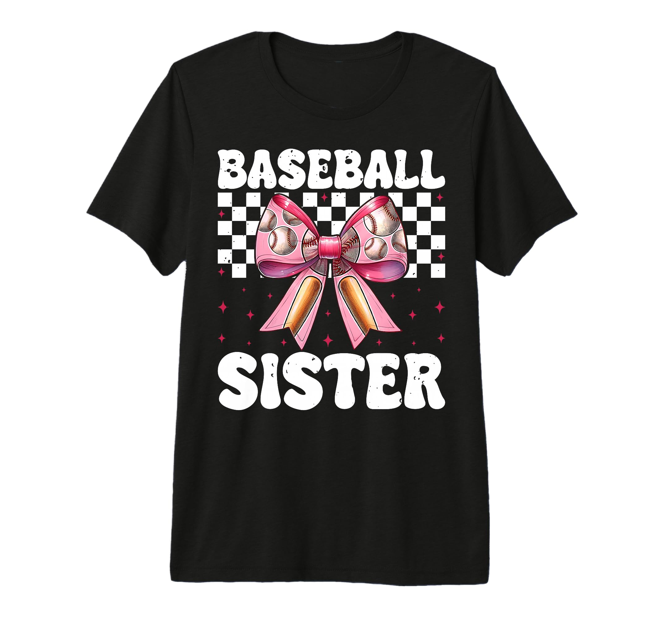 Baseball Sister Baseball Coquette Bow T-Shirt - Streetwear Style Unisex - T-Shirt, Sweatshirt, Hoodie