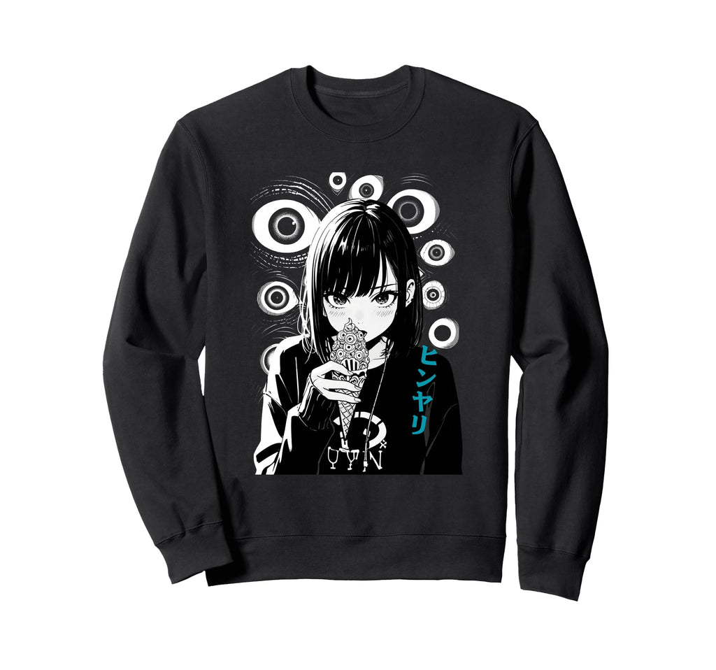 Y2K Goth Anime Eyes That Watch Sweatshirt - Novelty Apparel Men Women - T-Shirt, Sweatshirt, Hoodie