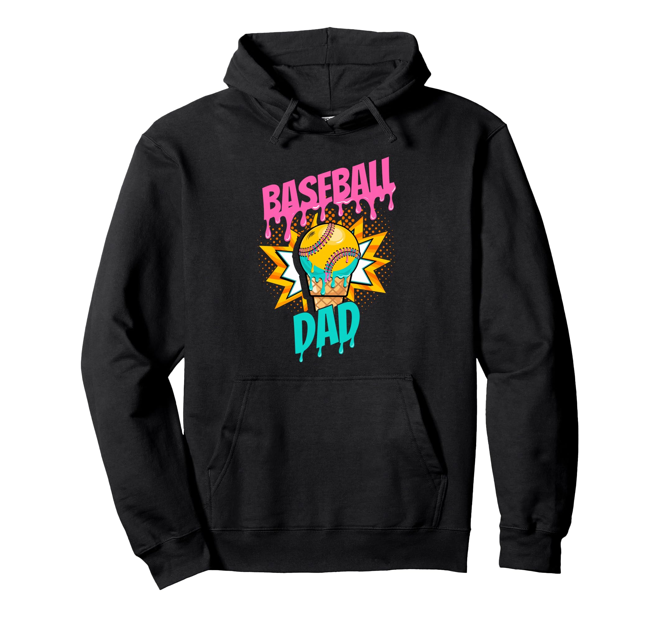Baseball Dad Baseball Dad Hoodie - Aesthetic Graphic Unisex - T-Shirt, Sweatshirt, Hoodie