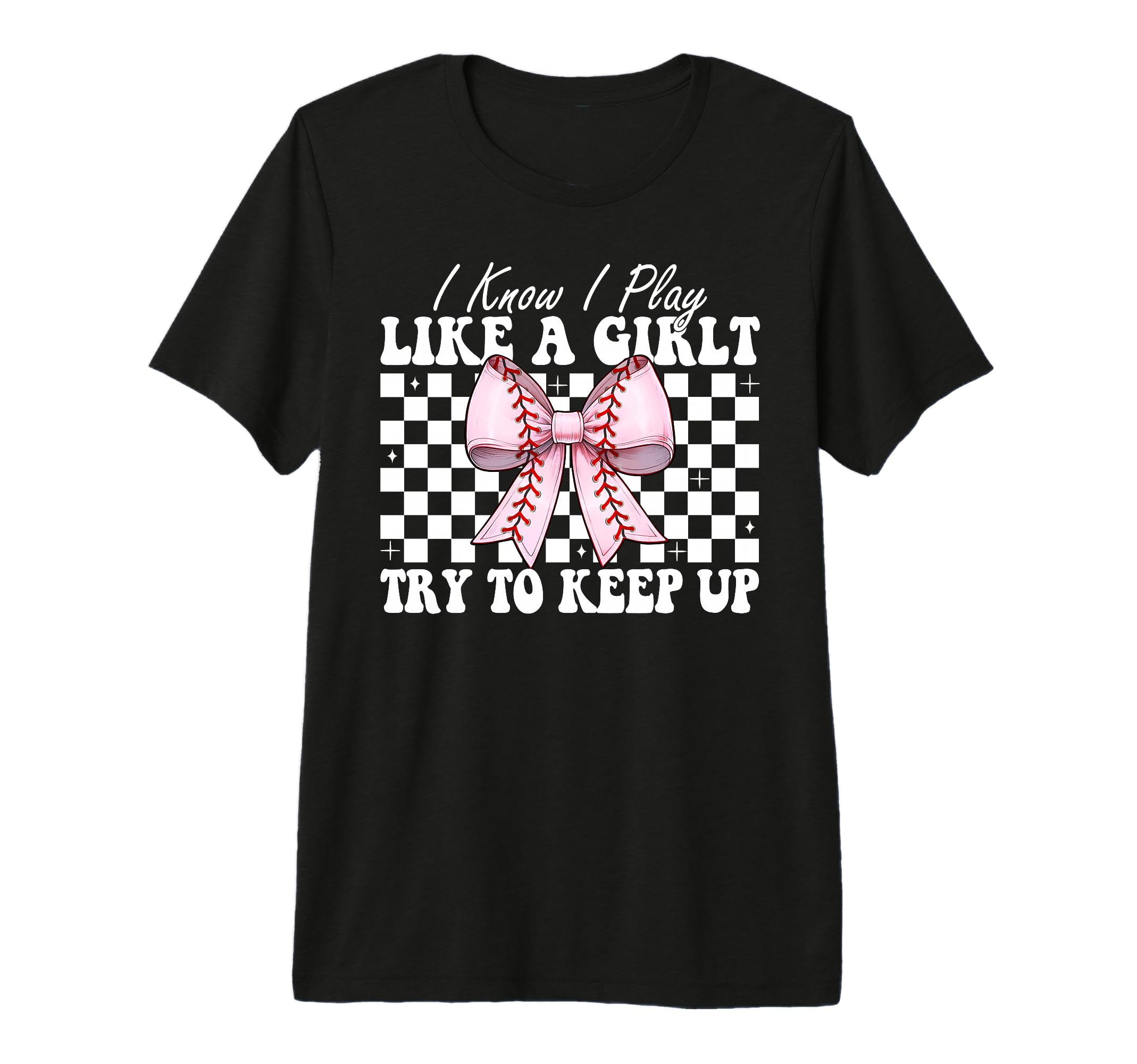 Baseball Mom Mama Coquette I Know I T-Shirt - Minimalist Print Men Women - T-Shirt, Sweatshirt, Hoodie
