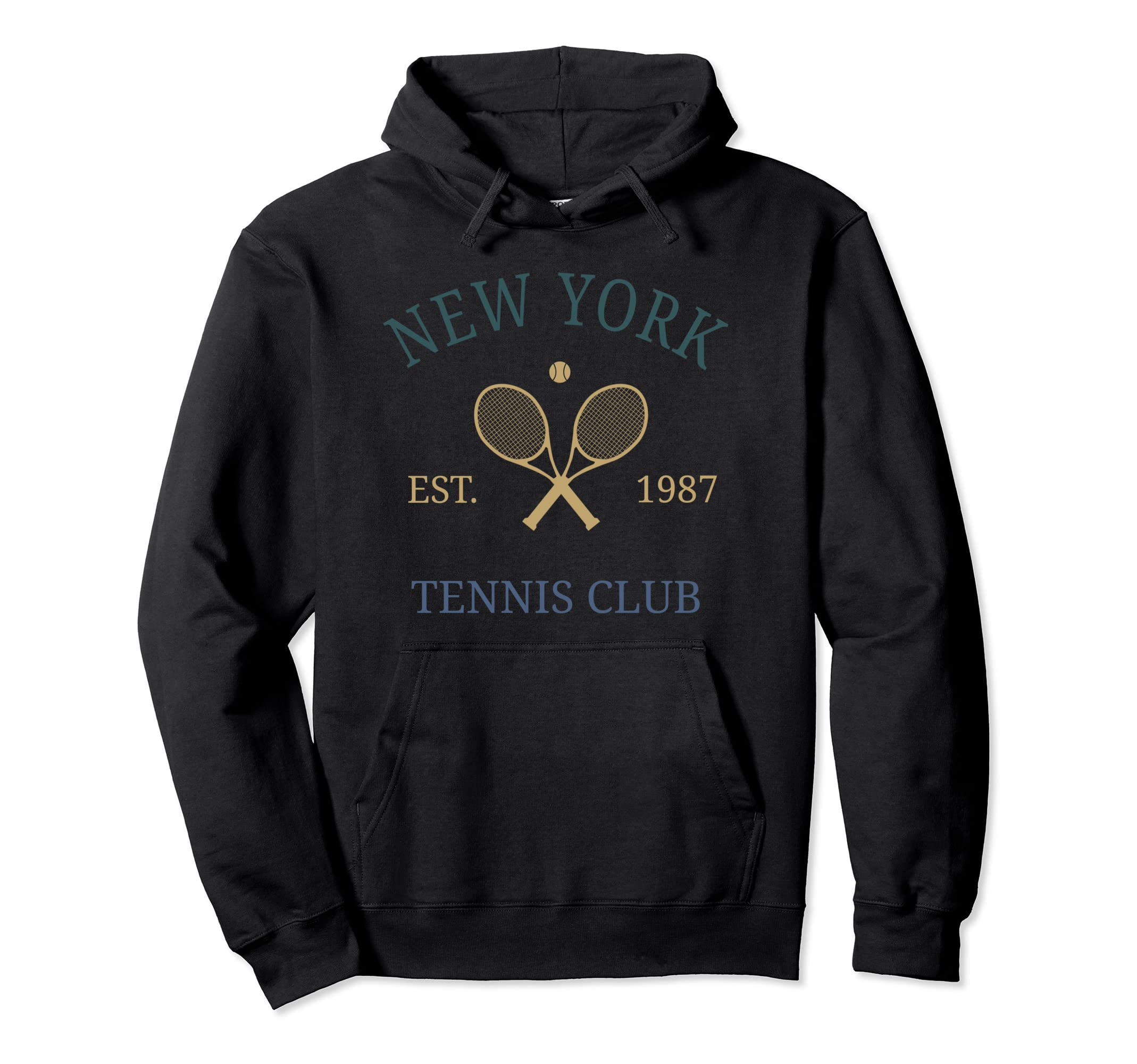 New York Athletics Tennis Club Racquet Hoodie - Streetwear Style Men Women - T-Shirt, Sweatshirt, Hoodie