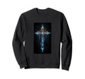 Gothic Cross Grunge Aesthetic Y2K Sweatshirt - Aesthetic Graphic Unisex - T-Shirt, Sweatshirt, Hoodie