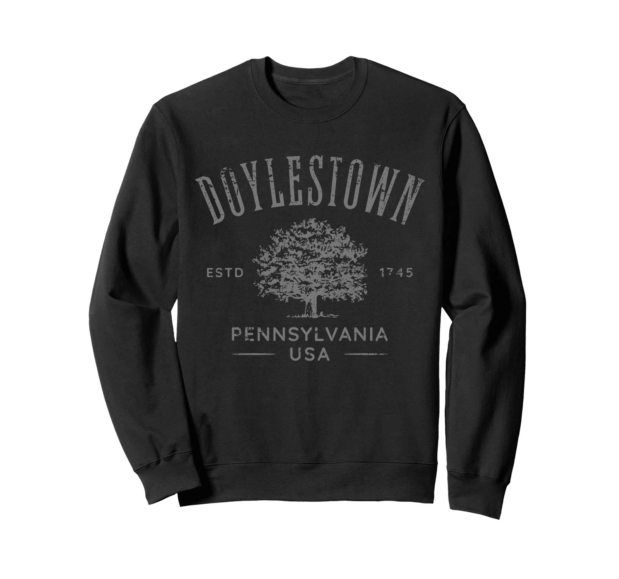 Doylestown Pa Distressed Souvenir Sweatshirt - Streetwear Style for Adults - T-Shirt, Sweatshirt, Hoodie
