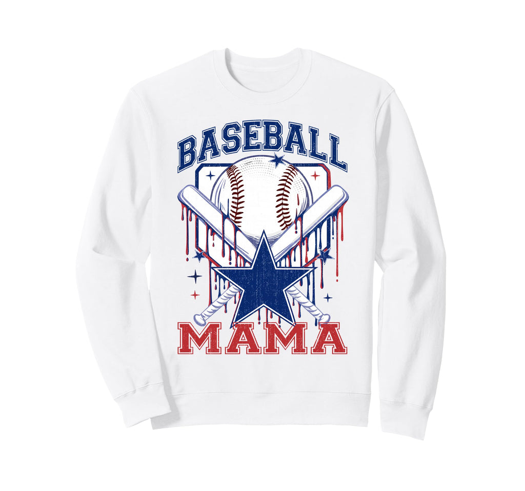 Baseball Mama Baseball Mom Mothers Sweatshirt - Novelty Apparel Men Women - T-Shirt, Sweatshirt, Hoodie