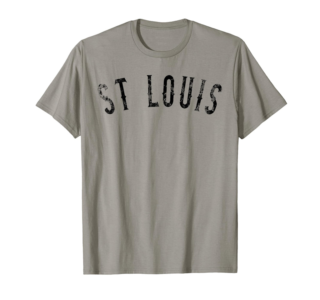 St Louis Distressed Black Text Sl T-Shirt - Minimalist Print Unisex - T-Shirt, Sweatshirt, Hoodie