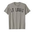 St Louis Distressed Black Text Sl T-Shirt - Minimalist Print Unisex - T-Shirt, Sweatshirt, Hoodie