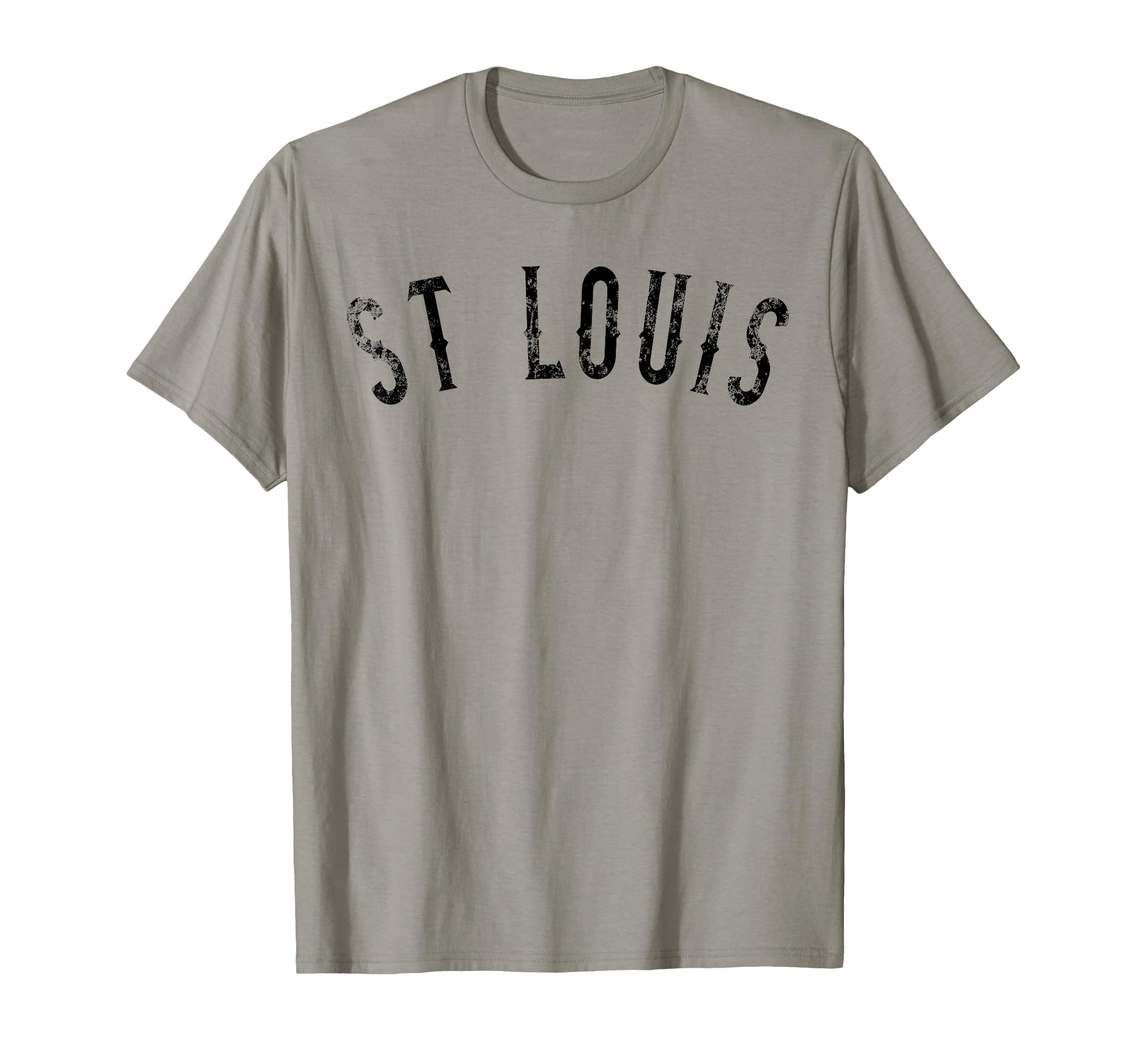 St Louis Distressed Black Text Sl T-Shirt - Minimalist Print Unisex - T-Shirt, Sweatshirt, Hoodie