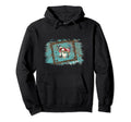 Western Turquoise Distressed Cowgirl Hoodie - Custom Art Print Men Women - T-Shirt, Sweatshirt, Hoodie