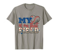 Baseball Mom My Heart Is That Field T-Shirt - Novelty Apparel Men Women - T-Shirt, Sweatshirt, Hoodie