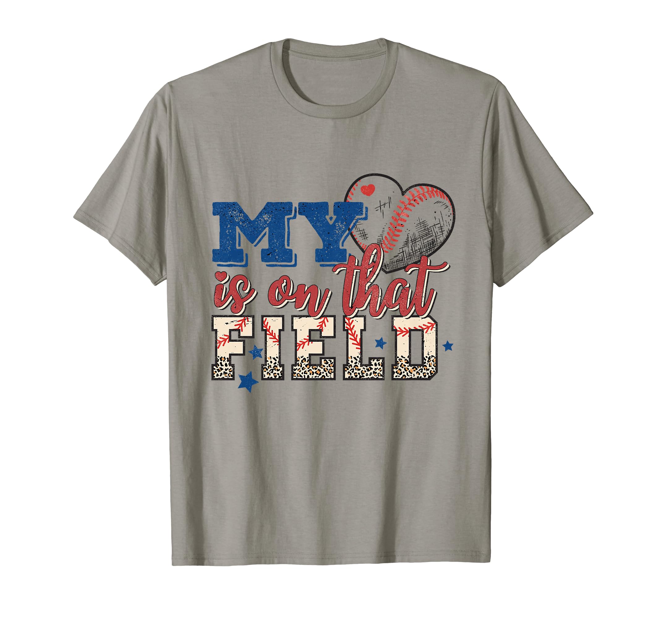Baseball Mom My Heart Is That Field T-Shirt - Novelty Apparel Men Women - T-Shirt, Sweatshirt, Hoodie