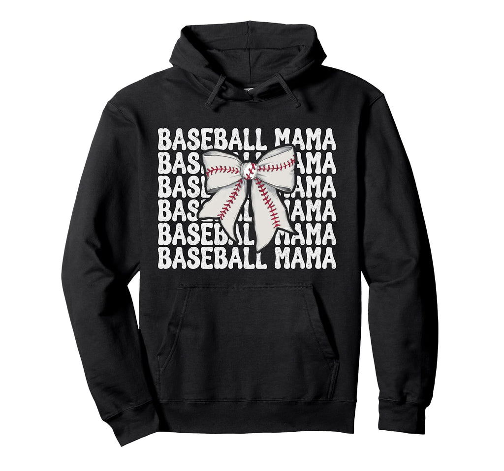 Baseball Mama Baseball Mom Mothers Hoodie - Casual Everyday Wear Unisex - T-Shirt, Sweatshirt, Hoodie