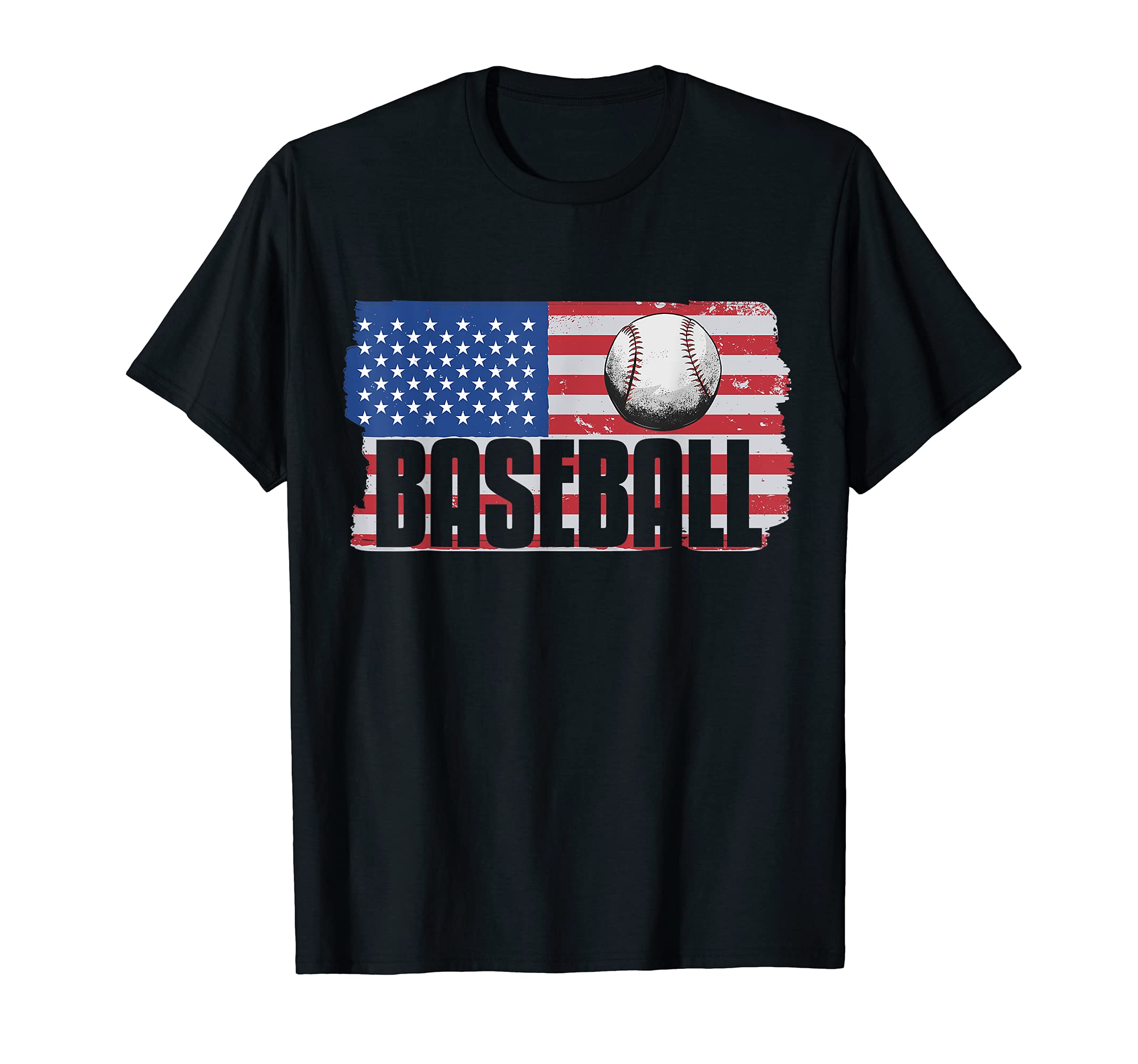Patriotic Flag Baseball Softball 4 Th T-Shirt - Graphic Print for Adults - T-Shirt, Sweatshirt, Hoodie