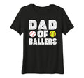 Womens Dad Ballers Softball Baseball T-Shirt - Custom Art Print Men Women - T-Shirt, Sweatshirt, Hoodie