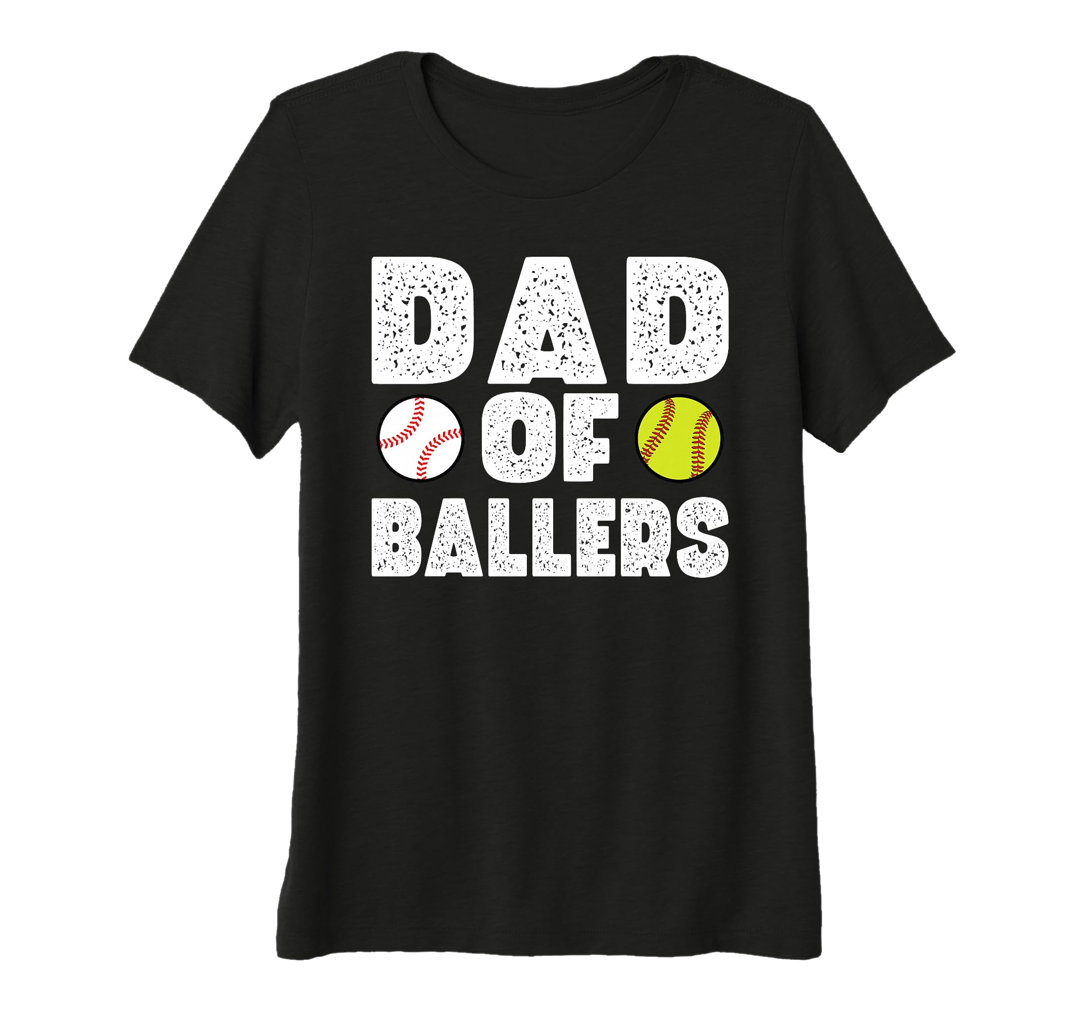 Womens Dad Ballers Softball Baseball T-Shirt - Custom Art Print Men Women - T-Shirt, Sweatshirt, Hoodie