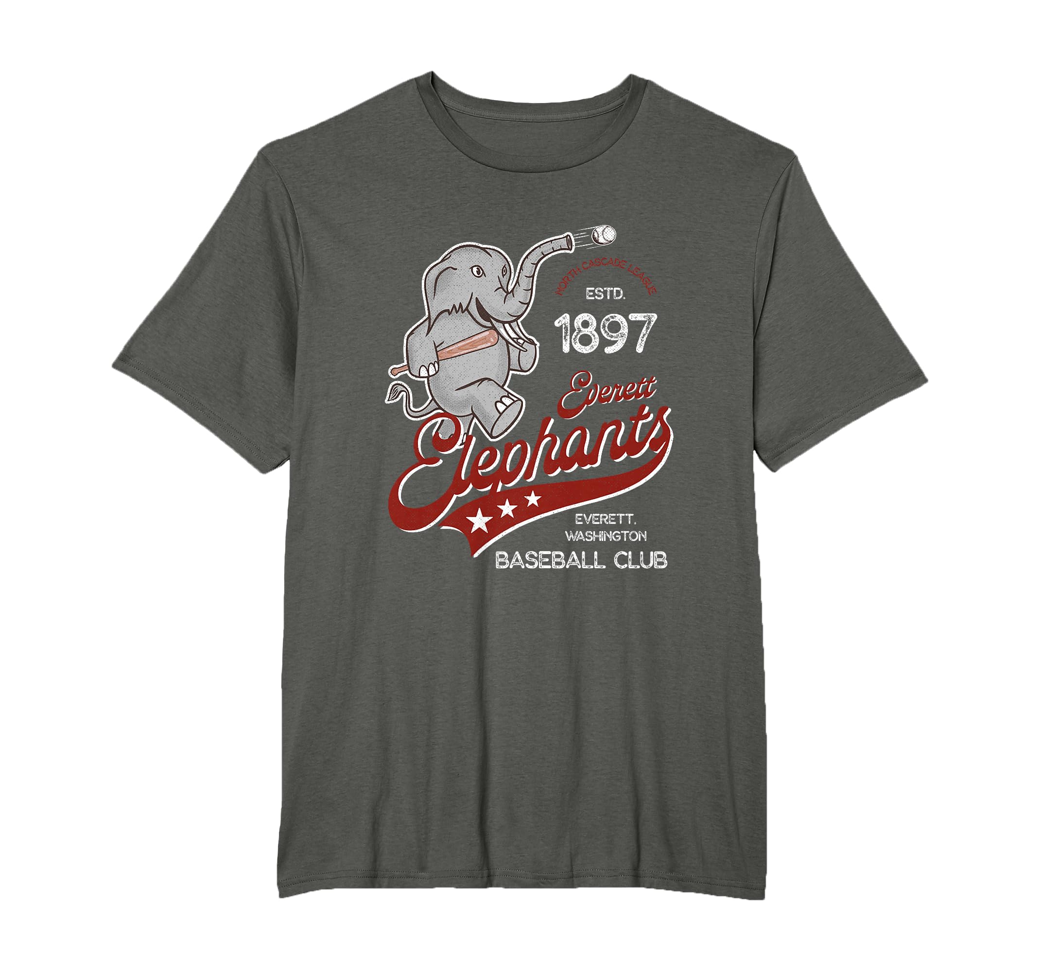 Everett Elephants Baseball Minor League T-Shirt - Trendy Graphic Unisex - T-Shirt, Sweatshirt, Hoodie
