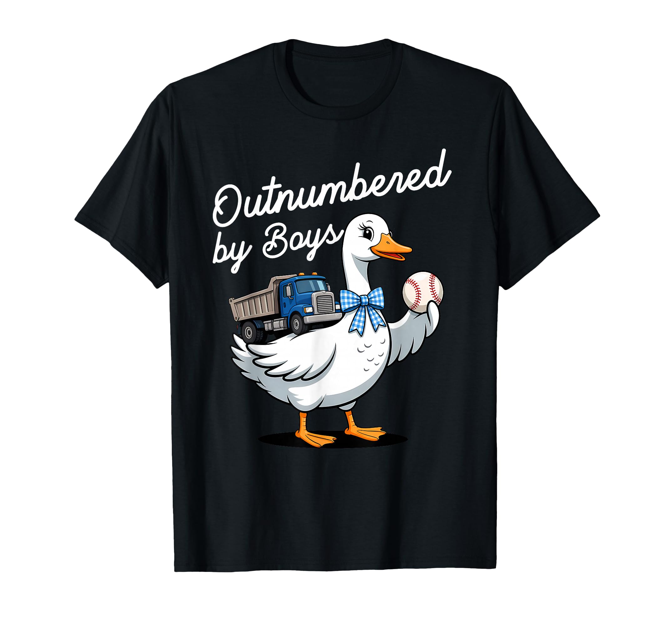 Funny Mom Goose Mothers Day Outnumbered T-Shirt - Graphic Print Men Women - T-Shirt, Sweatshirt, Hoodie