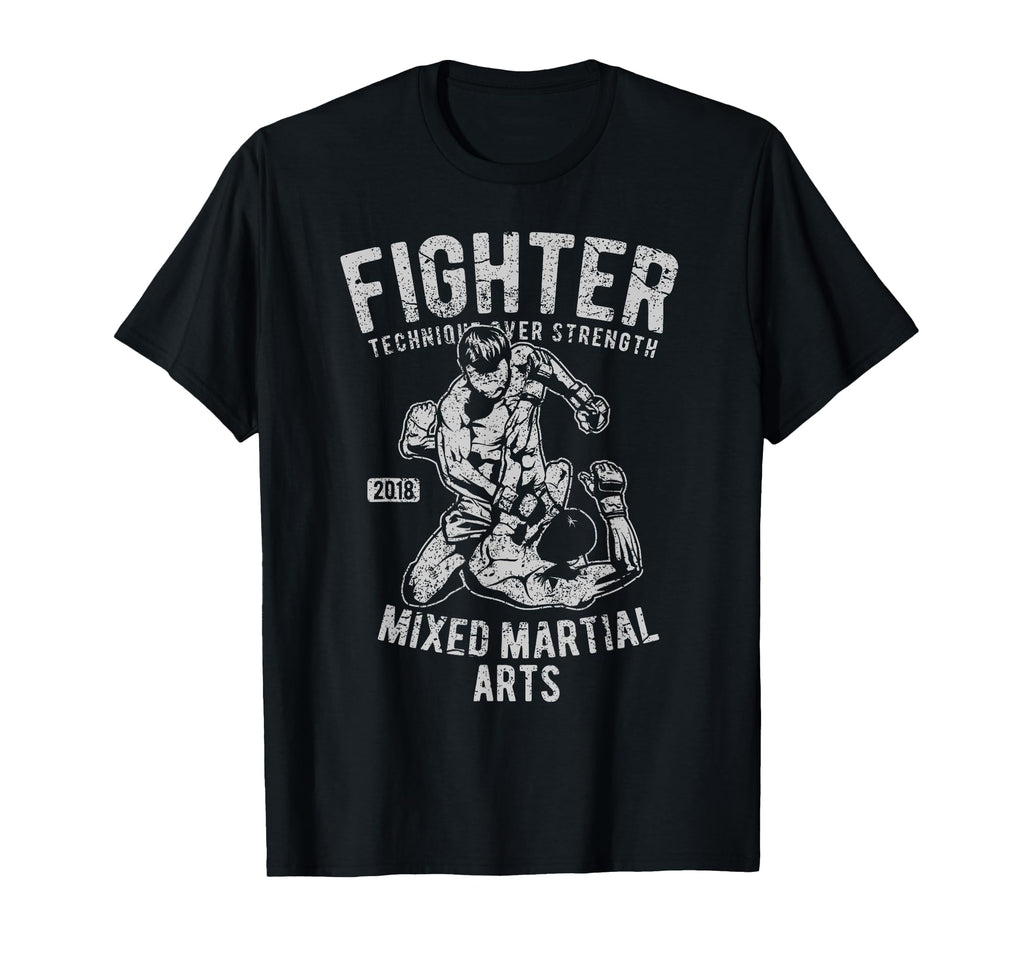 Mma Mixed Martial Arts Distressed T-Shirt - Streetwear Style for Adults - T-Shirt, Sweatshirt, Hoodie