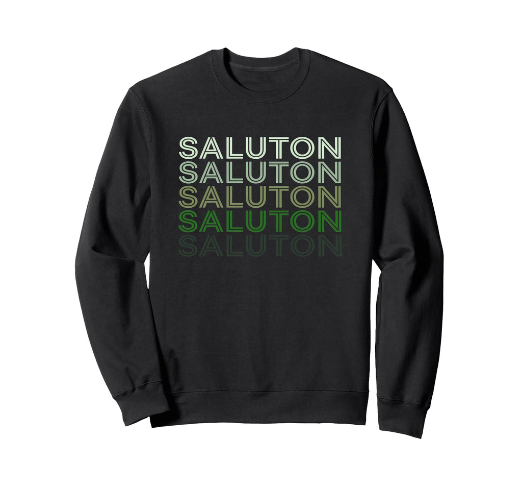 Saluton Esperanto 70S Sunset Sweatshirt - Trendy Graphic for Adults - T-Shirt, Sweatshirt, Hoodie