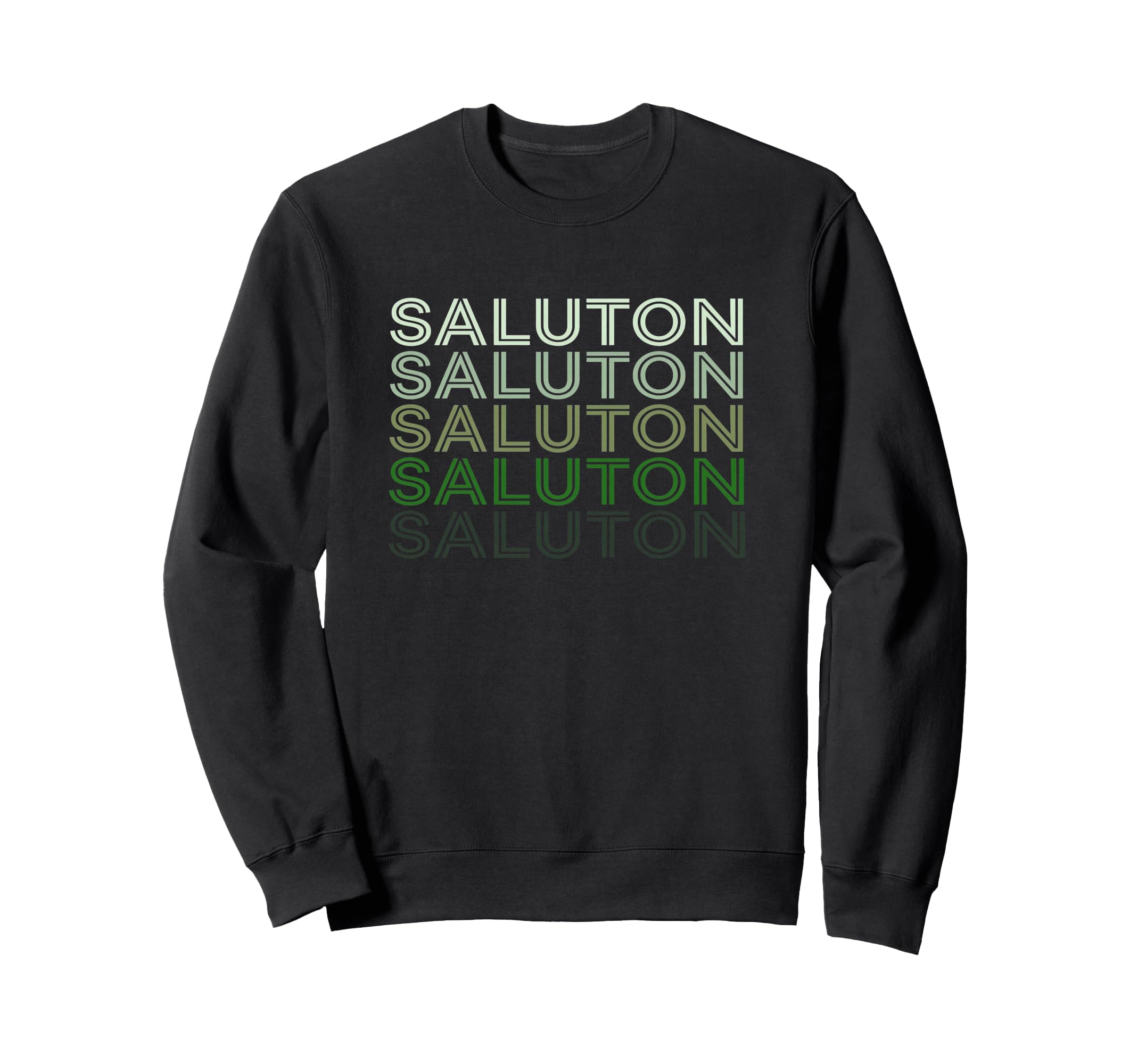 Saluton Esperanto 70S Sunset Sweatshirt - Trendy Graphic for Adults - T-Shirt, Sweatshirt, Hoodie
