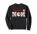 Baseball Mom Sports Fan Love Heart Sweatshirt - Unique Graphic Men Women - T-Shirt, Sweatshirt, Hoodie