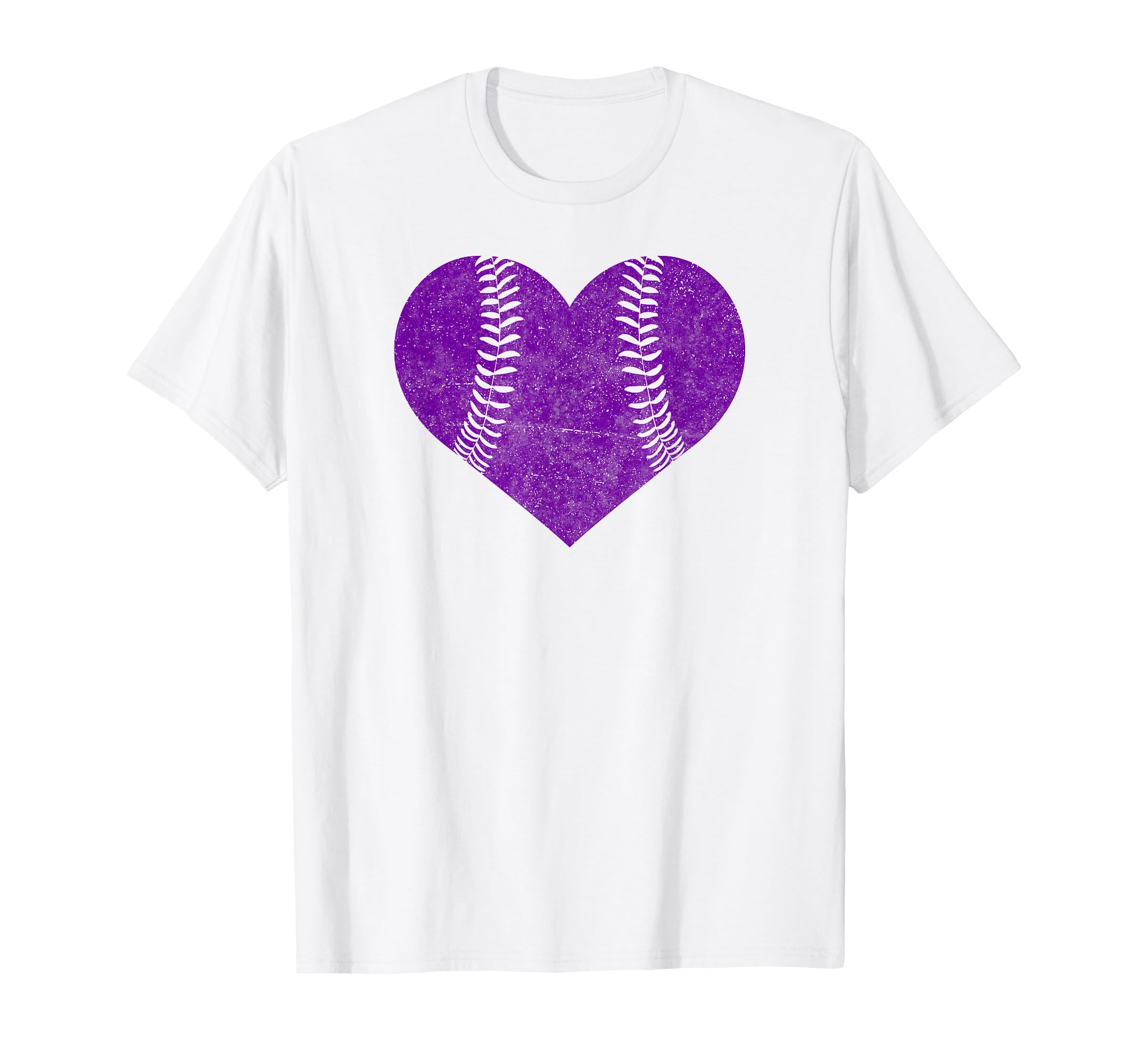 Baseball Heart Softball Mom T-Shirt - Fun Novelty Design Men Women - T-Shirt, Sweatshirt, Hoodie