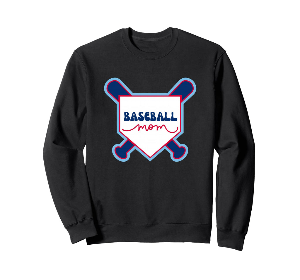 Baseball Mom Sweatshirt - Novelty Apparel Men Women - T-Shirt, Sweatshirt, Hoodie