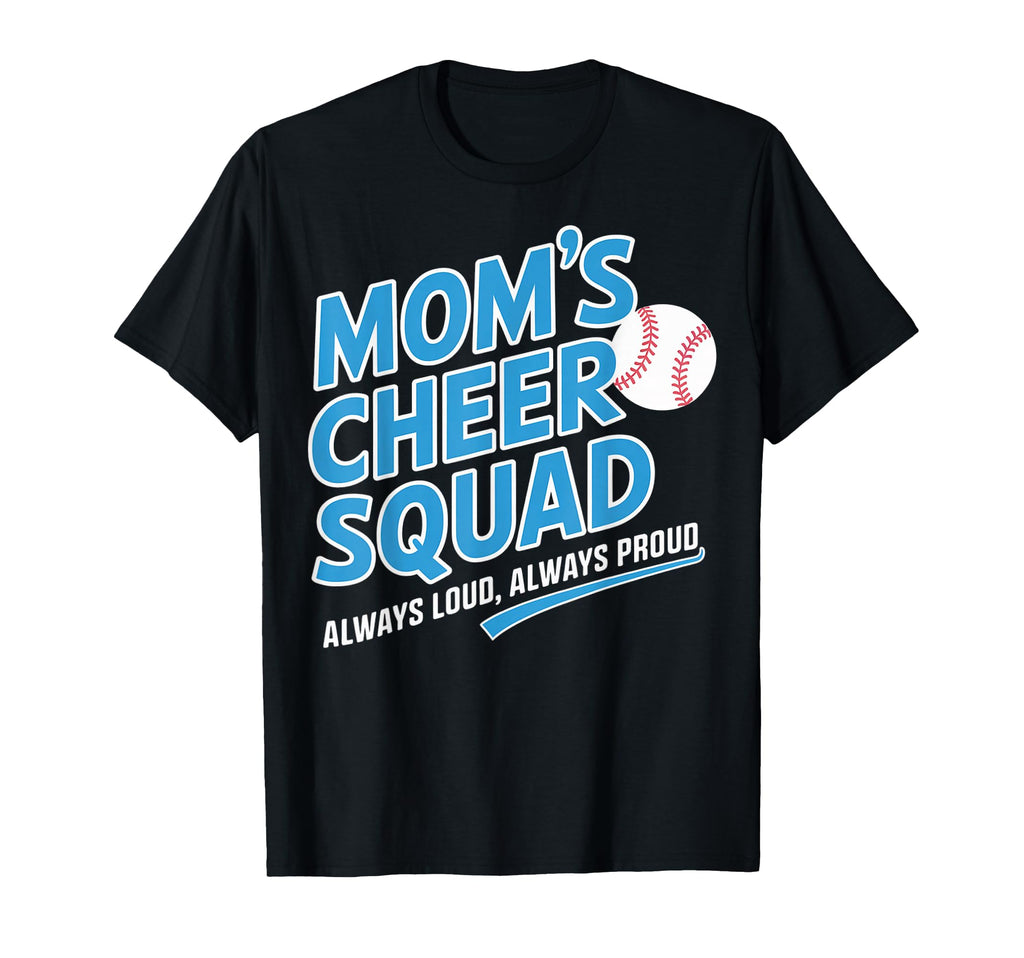 Moms Cheer Squad Baseball T-Shirt - Trendy Graphic Unisex - T-Shirt, Sweatshirt, Hoodie