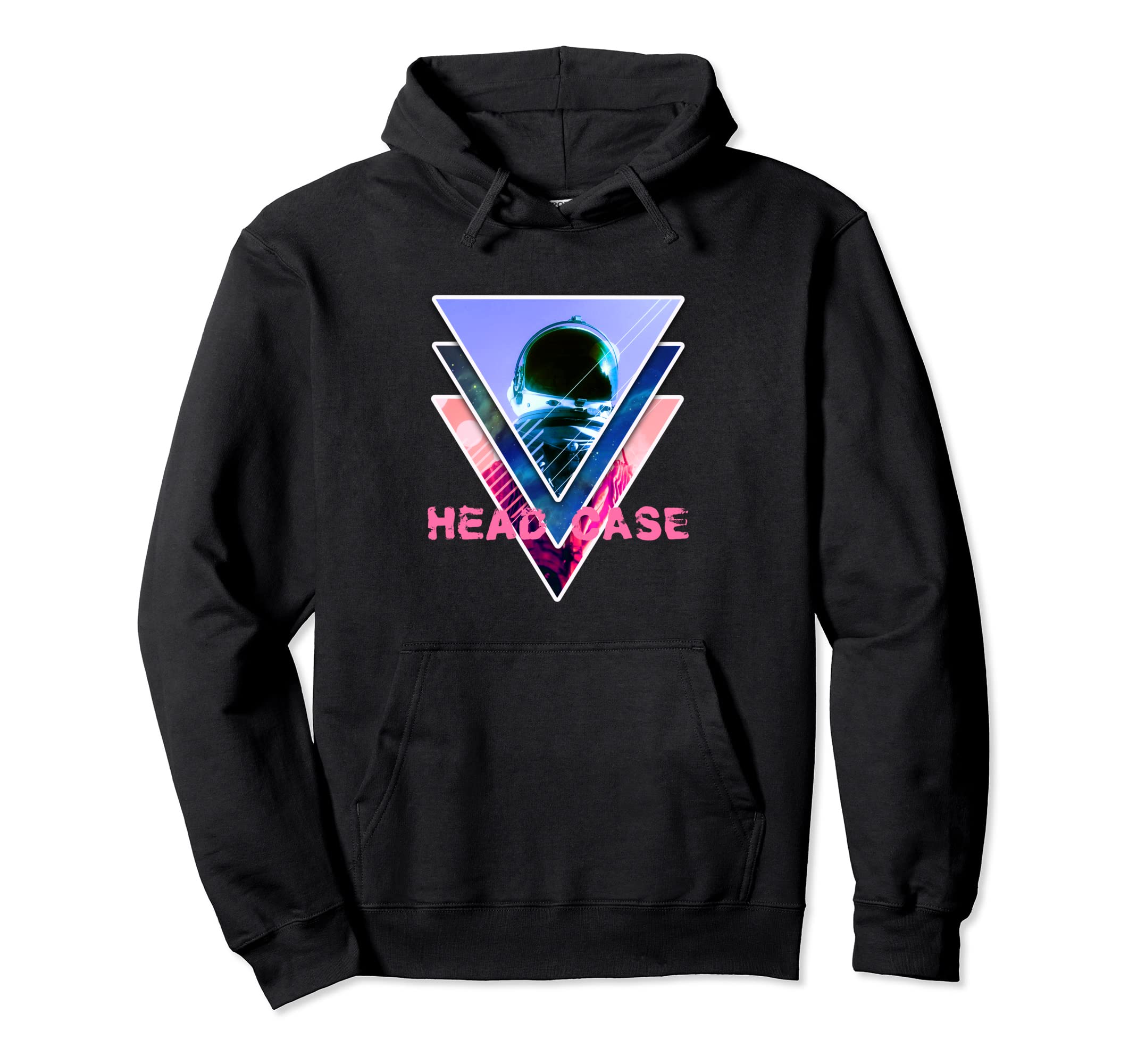 Astronaut Headcase Aesthetic Vaporwave Hoodie - Graphic Print for Adults - T-Shirt, Sweatshirt, Hoodie