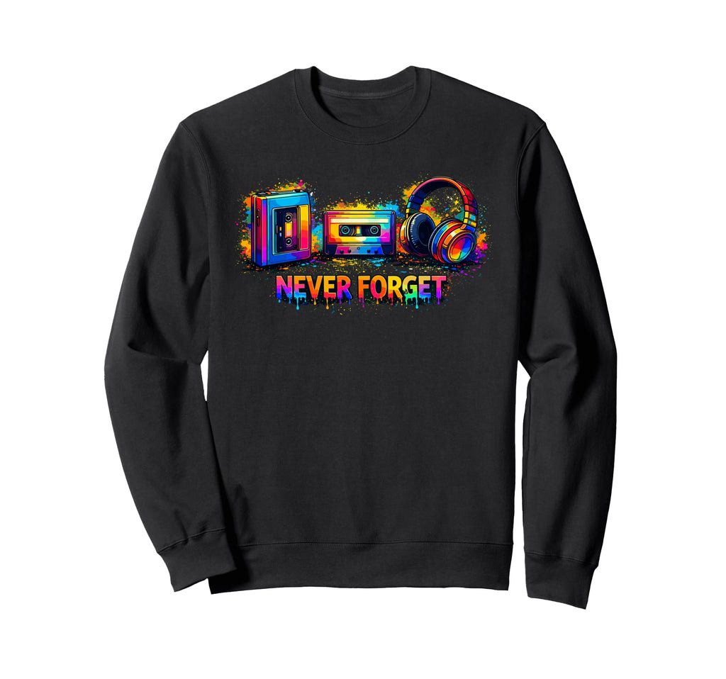 Splash Art Never Forget Sweatshirt - Fun Novelty Design for Adults - T-Shirt, Sweatshirt, Hoodie