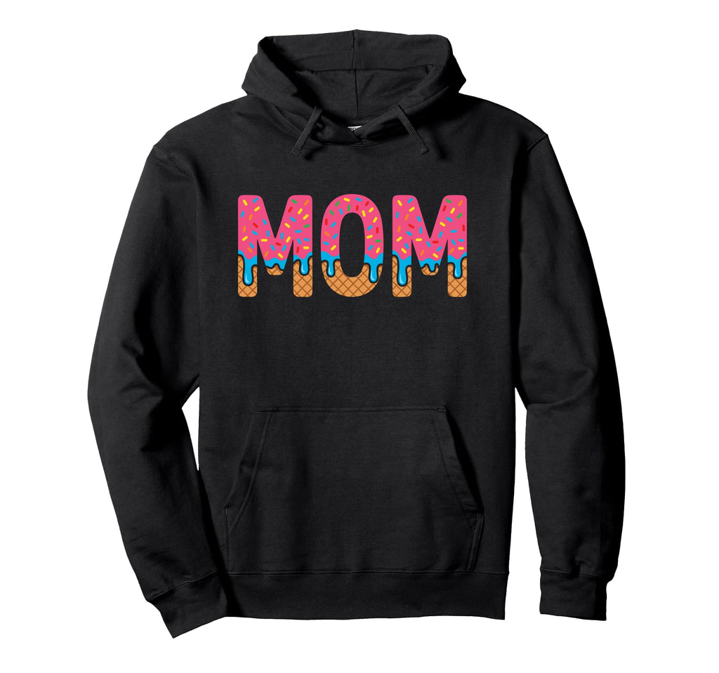 Mom Baseball Drip Ice Cream Mama Hoodie - Streetwear Style for Adults - T-Shirt, Sweatshirt, Hoodie