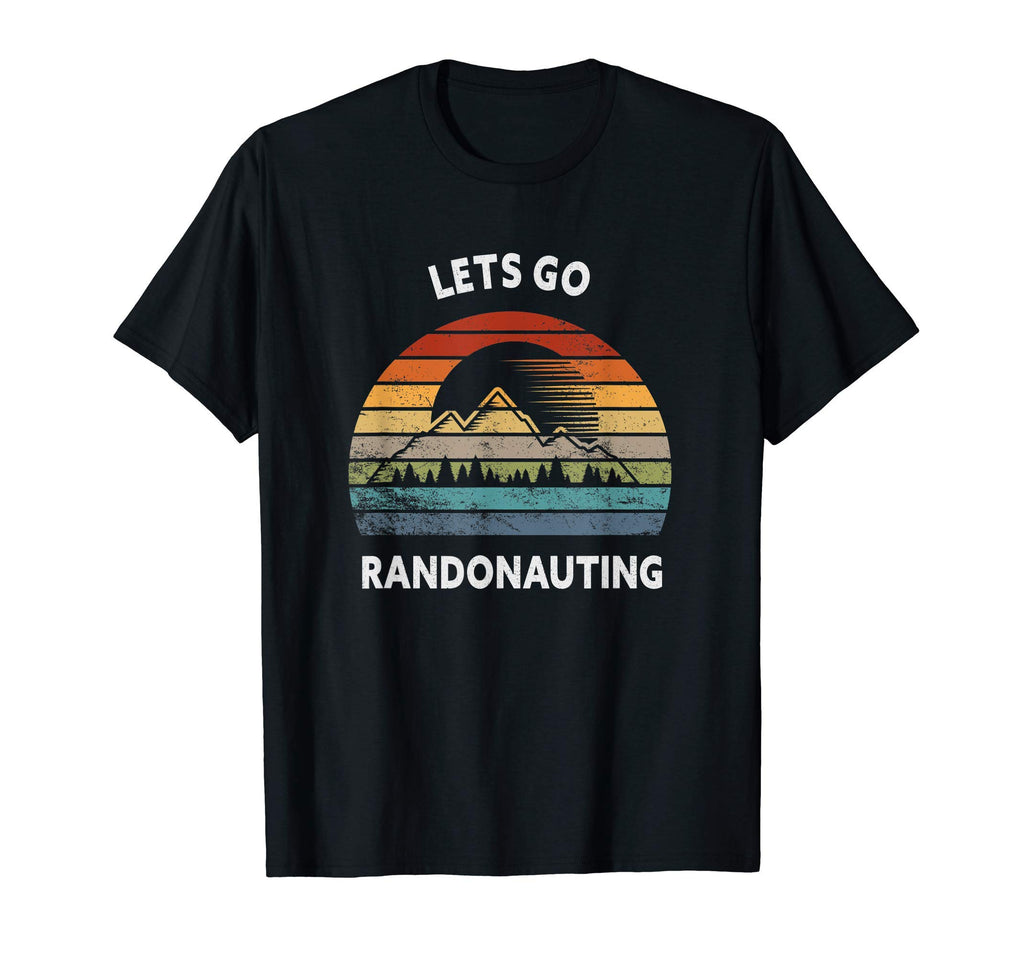 Lets Go Randonauting Sunset Mountains T-Shirt - Trendy Graphic Men Women - T-Shirt, Sweatshirt, Hoodie
